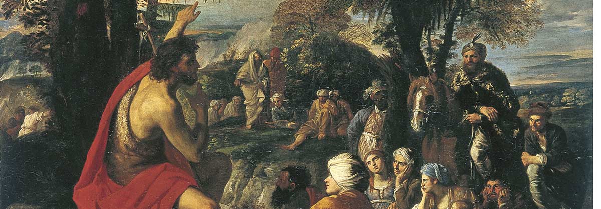 Saint John the Baptist preaching in the Wilderness
