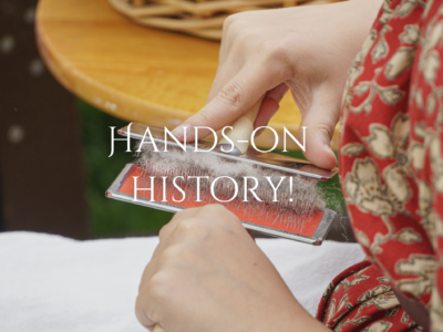 Hands-On History! Carding Wool